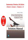Solution Manual &ndash; Engineering Vibration 5th Edition by Daniel J&period; Inman &vert;  Chapters 1&ndash;8 Covered &vert; Instant PDF Download
