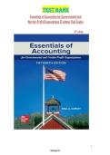 TEST BANK FOR Loose Leaf for Essentials of Accounting for Governmental and Not-for-Profit Organizations 15th Edition by Paul A&period; Copley ISBN&colon;978-1264822720&period;COMPLETE QUESTIONS AND ANSWERS &period;100&percnt;PASS GURANTEED&period;LATEST EDITION&period;