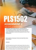 PLS1502 Assignment 2 Semester 1 2026 - Due 23 March 2026