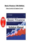 Solution Manual &ndash; Basic Finance 13th Edition by Herbert B&period; Mayo & Michael J&period; Lavelle &vert; All Chapters Covered &vert; Instant PDF Download