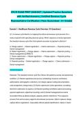 CRCR EXAM PREP 2026&sol;2027 &vert; Updated Practice Questions with Verified Answers &vert; Certified Revenue Cycle Representative Certification &vert; Pass Guaranteed - A&plus; Graded