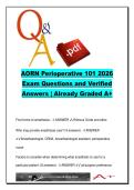 AORN PERIOP 101  EXAM COMPLETE PACKAGE DEAL