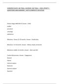 HONDROS NURS 166 FINAL&comma; NURSING 166 FINAL &vert; 2026 UPDATE &vert; QUESTIONS AND ANSWERS &vert; WITH COMPLETE SOLUTION