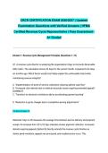 CRCR CERTIFICATION EXAM 2026&sol;2027 &vert; Updated Examination Questions with Verified Answers &vert; HFMA Certified Revenue Cycle Representative &vert; Pass Guaranteed - A&plus; Graded