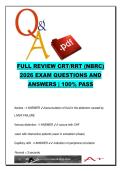 NBRC CRT&sol;RRT Full Review Exam Questions &lpar;700&plus;&rpar; &ndash; Ventilation&comma; ABG Analysis&comma; Airway Management &vert; RESP 310 Respiratory Therapy &vert; NBRC Certification