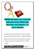 MDARD Michigan Core Pesticide Applicator Exam Practice Questions &lpar;300&rpar; &ndash; IPM&comma; Pesticide Safety&comma; Environmental Protection &vert; AGS 101 Pesticide Applicator Training