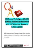 Skills and Techniques Midterm Exam 2026 &ndash; 210 Questions and Answers on Infection Control&comma; Wheelchair Positioning and Patient Transfer Techniques