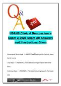 USAHS Clinical Neuroscience Exam 2 2026 &ndash; 260 Questions and Answers on Stroke&comma; Spinal Cord Lesions&comma; Sensory Pathways and Multiple Sclerosis &ndash; University of St&period; Augustine for Health Sciences