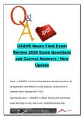 USAHS Clinical Neuroscience Final Exam 2026 &ndash; 180 Questions and Answers on Cranial Nerves&comma; Cerebellum&comma; Stroke and Vestibular Disorders &ndash; University of St&period; Augustine for Health Sciences