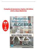 Solution Manual &ndash; Prealgebra & Introductory Algebra 6th Edition &lpar;2025&rpar; by Elayn Martin‑Gay &vert; All Chapters Covered &vert; Instant PDF Download