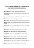 PTI TEST CERTIFICATION PRACTICE EXAMINATION 2026 QUESTIONS WITH ANSWERS GRADED A&plus;