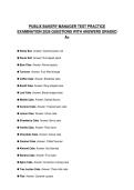 PUBLIX BAKERY MANAGER TEST PRACTICE EXAMINATION 2026 QUESTIONS WITH ANSWERS GRADED A&plus;