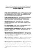 QASP-S FINAL TEST 2026 QUESTIONS WITH CORRECT ANSWERS GRADED A&plus;