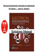 Solutions Manual  &ndash; Electrical Engineering&colon; Principles & Applications 7th Edition by Allan R&period; Hambley &vert;All Chapters Covered &vert; Instant PDF Download