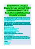 Advanced Medical Care&colon; Cardiac Diseases Final Exam &ndash; Latest Exam Review &vert; 150&plus; Verified Test Bank Questions & Answers &vert; Guaranteed Pass Revision &lpar;2026 Updated Version&rpar;