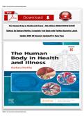 Test Bank for The Human Body in Health and Illness&comma; 8th Edition by Barbara Herlihy &vert; All Chapters &vert; Verified Answers &vert; Complete Guide