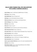 QUALYS VMDR TRAINING FINAL TEST 2026 QUESTIONS WITH CORRECT ANSWERS GRADED A&plus;