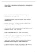 HIT 101 TEST 1 &vert; QUESTIONS AND ANSWERS &vert; 2026 UPDATE &vert; 100&percnt; CORRECT