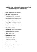 RAD MIDTERM 1 TCDHA CERTIFICATION SCRIPT 2026 QUESTIONS WITH SOLUTIONS GRADED A&plus;