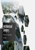 Architectural Design 5 Architectural Programming ALG DIEGO DEVELOPMENT CONTROLS