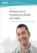 Test Bank for Management Of Occupational Health And Safety 6th Edition by Lori Francis Bernadette Gatien Kevin Kelloway&comma; All Chapters Included