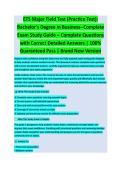 ETS Major Field Test Comprehensive Practice Exam &ndash; Latest Exam Review &vert; 150&plus; Verified Test Bank Questions & Answers &vert; Guaranteed Pass Revision &lpar;2026 Updated Version&rpar;