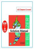 Solutions Manual &ndash; College Algebra 8th Edition by Robert F&period; Blitzer &vert; All Chapters Covered &vert; Instant PDF Download