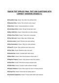RADON TEST SPRUCE FINAL TEST 2026 QUESTIONS WITH CORRECT ANSWERS GRADED A&plus;