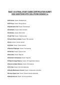 RADT 1010 FINAL STUDY GUIDE CERTIFICATION SCRIPT 2026 QUESTIONS WITH SOLUTIONS GRADED A&plus;