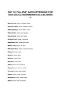 RADT 1010 FINAL STUDY GUIDE COMPREHENSIVE STUDY GUIDE 2026 FULL QUESTIONS AND SOLUTIONS GRADED A&plus;