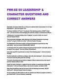 PMK-EE E5 LEADERSHIP & CHARACTER QUESTIONS AND CORRECT ANSWERS