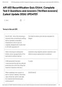 API 653 Recertification Quiz EXAM&comma; Complete Test &vert;&vert; Questions and Answers &lpar;Verified Answers&rpar; &lpar;Latest Update 2026&rpar; UPDATE&excl;&excl;