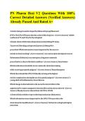 PN Pharm Hesi V2 Questions With 100&percnt; Correct Detailed Answers &lpar;Verified Answers&rpar; Already Passed And Rated A&plus;