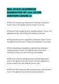 REAL ESTATE SALESPERSON EXAMINATION SET 2026 SOLVED QUESTIONS GRADED A&plus;