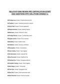 RELATIVITYONE REVIEW PRO CERTIFICATION SCRIPT 2026 QUESTIONS WITH SOLUTIONS GRADED A&plus;