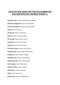 RELATIVITYONE REVIEW PRO PRACTICE EXAMINATION 2026 QUESTIONS WITH ANSWERS GRADED A&plus;
