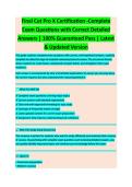 Rheumatology I FCP III Exam 2 &ndash; Latest Version Exam Review with Complete Questions & Correct Detailed Answers &lpar;Medicine&rpar;