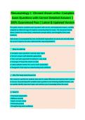 Rheumatology 1 ClinMed Rheum Ortho &ndash; Latest Version Exam Review with Complete Questions & Correct Detailed Answers &lpar;Medicine&rpar;