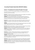 Accounting Principles Study Guide &lpar;2026&sol;2027 Syllabus&rpar;