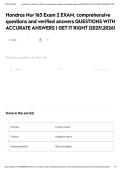 Hondros Nur 163 Exam 2 EXAM&comma; comprehensive questions and verified answers QUESTIONS WITH ACCURATE ANSWERS &vert; GET IT RIGHT &vert;20252026&excl;