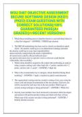 WGU D487 OBJECTIVE ASSESSMENT SECURE SOFTWARE DESIGN &lpar;KEO1&rpar; &lpar;PKEO&rpar; EXAM QUESTIONS WITH CORRECT SOLUTIONS&vert;&vert;100&percnt; GUARANTEED PASS&vert;&vert;A&plus; GRADED&vert;&vert;<<RECENT VERSION>>