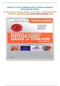 Robbins & Cotran Pathologic Basis of Disease &lpar;Robbins Pathology&rpar; 9th Edition by Vinay Kumar&comma; Abul K&period; Abbas&comma; Jon C&period; Aster - TEST BANK WITH CORRECT ANSWERS- ALL CHAPTERS COVERED 1-29
