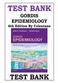 Gordis Epidemiology 6th Edition Test Bank Celentano Latest Update 2026