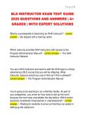 BLS INSTRUCTOR EXAM TEST GUIDE  2026 QUESTIONS AND ANSWERS &vert; A&plus;  GRADED &vert; WITH EXPERT SOLUTIONS