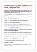 NHA CBCS Exam certification study guide for NHA CBCS Exam Test guide 2026 