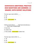 C839V5&sol;D334 ADDITIONAL PRACTICE  2026 QUESTIONS AND ANSWERS &vert; A&plus;  GRADED &vert; WITH EXPERT SOLUTIONS