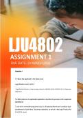 LJU4802 Assignment 1 Due 23 March 2026  - Distinction Guaranteed