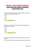 NAB NHA - LINE OF SERVICE EXAM&lpar;PA&rpar; &vert; QUESTIONS AND CORRECT ANSWERS&vert; GUARANTEED PASS