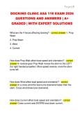 DOCKING CLINIC ASA 118 EXAM 2026  QUESTIONS AND ANSWERS &vert; A&plus;  GRADED &vert; WITH EXPERT SOLUTIONS 