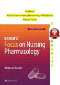 TEST BANK FOR FOCUS ON NURSING PHARMACOLOGY 7TH EDITION BY AMY M KARCH ALL CHAPTERS COVERED GRADED A&plus; LATEST UPDATE 2025&sol;2026
